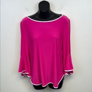 Coco Bianco Bright Pink Blouse Size S